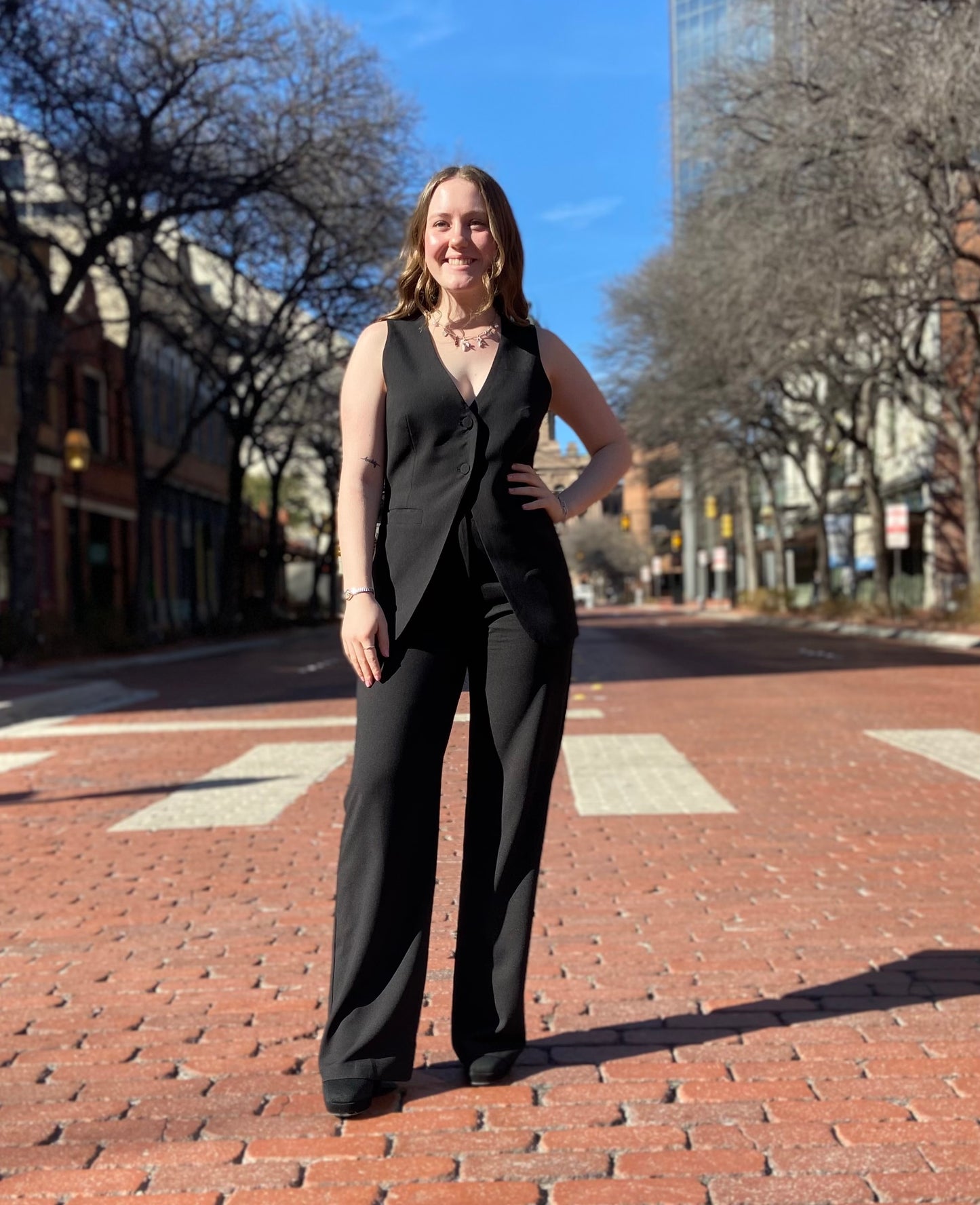 Black Wide Leg ‘Kahlani’ Trousers