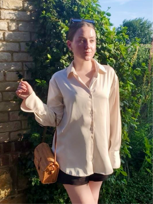 Butter Yellow 'Morgan' V-Neck Button Up