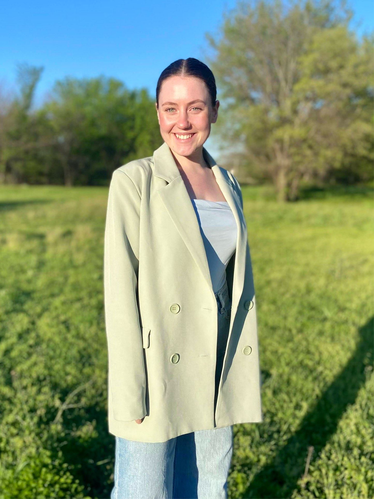 'Celeste' Oversized Double Breasted Blazer