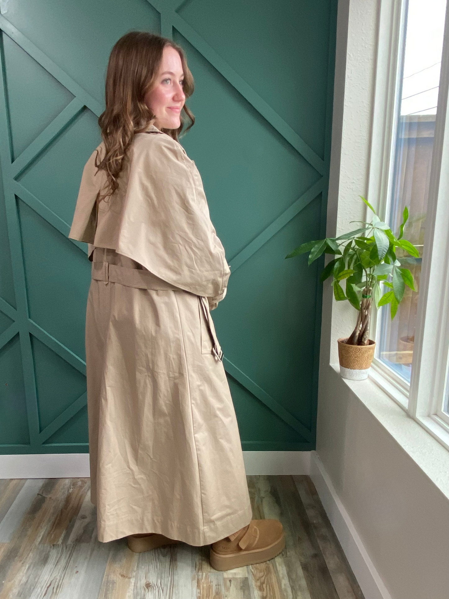 Taupe 'Autumn' Trench Coat