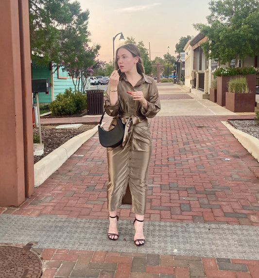 Scarlett metallic dress